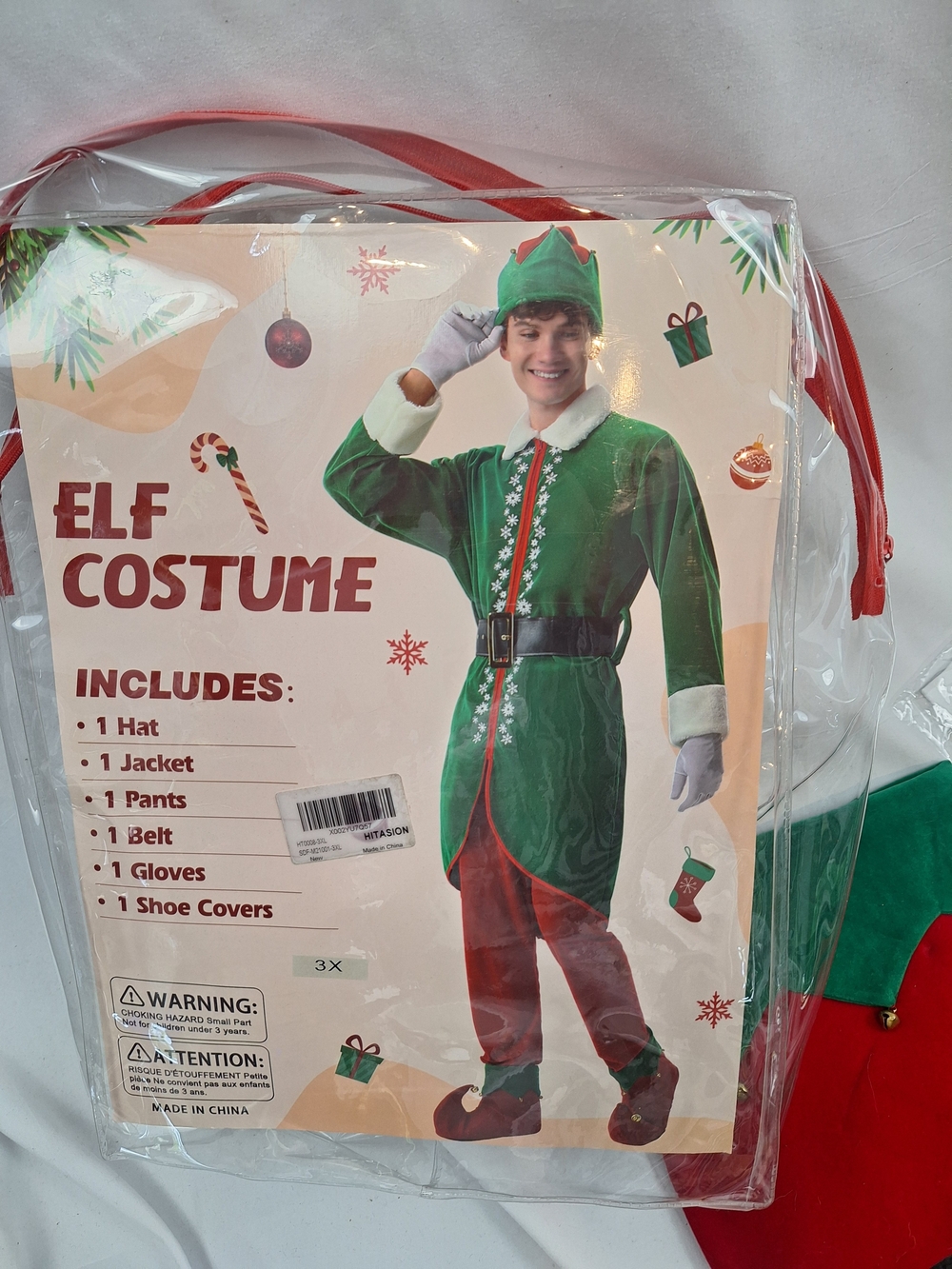 Elf Costume for Kids and Adults - Green/Red Holiday Outfit